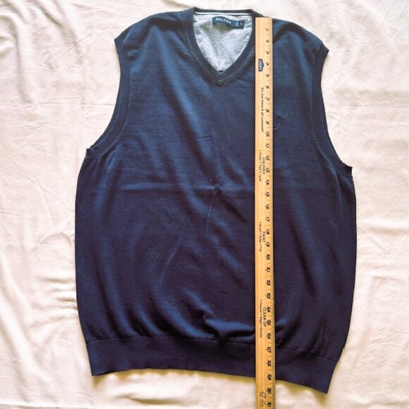 Nautica Sweater Vest  Mens XL Navy - Picture 4 of 5